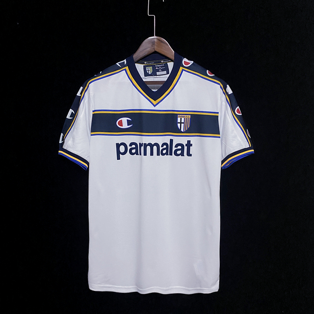 Camisa Parma Retrô 2002/04 Champion Masculino - Branco