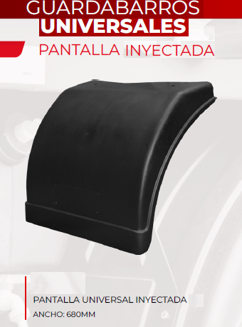 Guardabarro Pantalla Universal Inyectado Total Parts