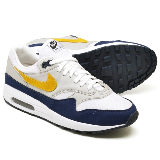 nike air max branco e amarelo