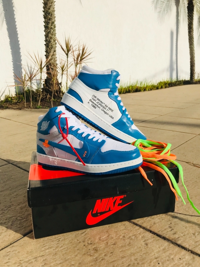 jordan 1 azul off white