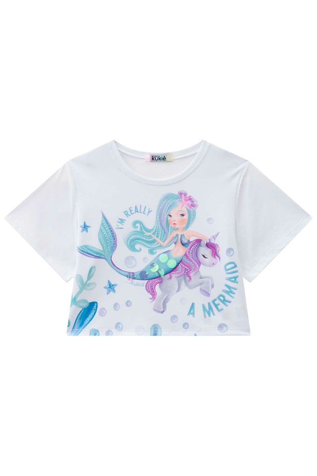 sereia de mini blusa 