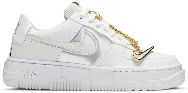 women's nike air force 1 with gold chain