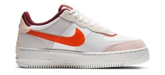 tênis nike feminino air force 1 low shadow branco