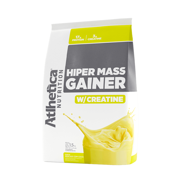 HIPER MASS GAINER W CREATINE Abacaxi Coco 1 5kg Atlhetica Nutrition