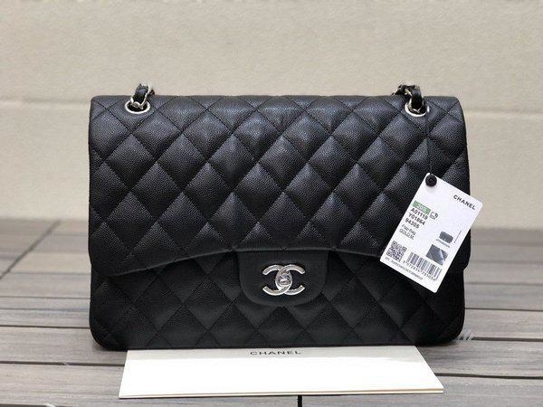 chanel double flap bolsa black