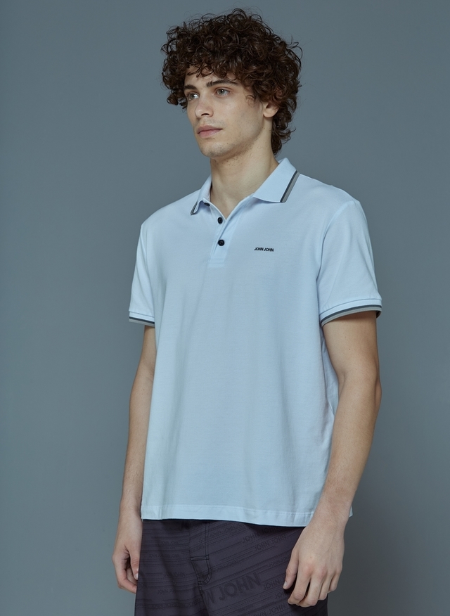 POLO TWO LINES BRANCA JOHN JOHN MASCULINA 86.01.0265