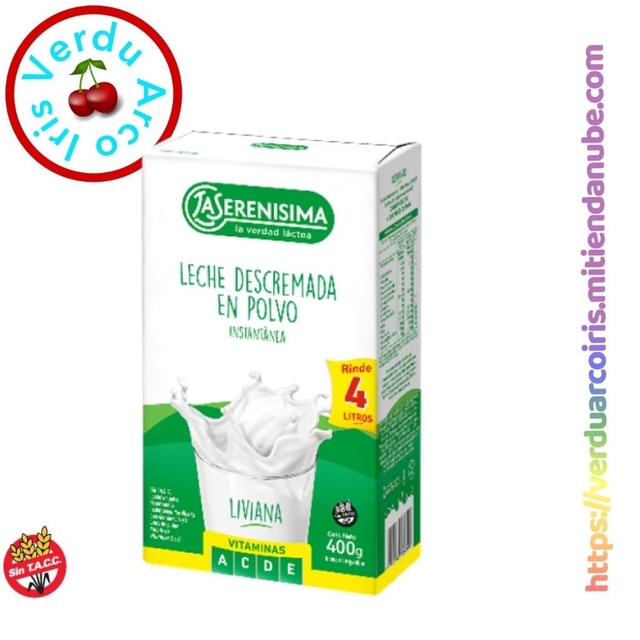 Leche En Polvo La Serenisima 400 Gr Descremada