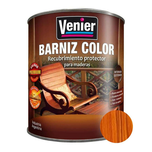 BARNIZ COLOR VENIER Cedro 1 LTS Allacor Pinturas