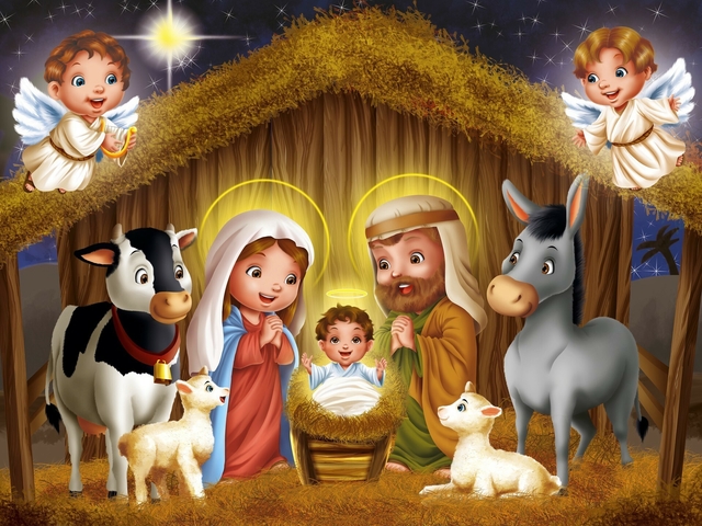 Painel Festa Retangular Tema Natal em Família