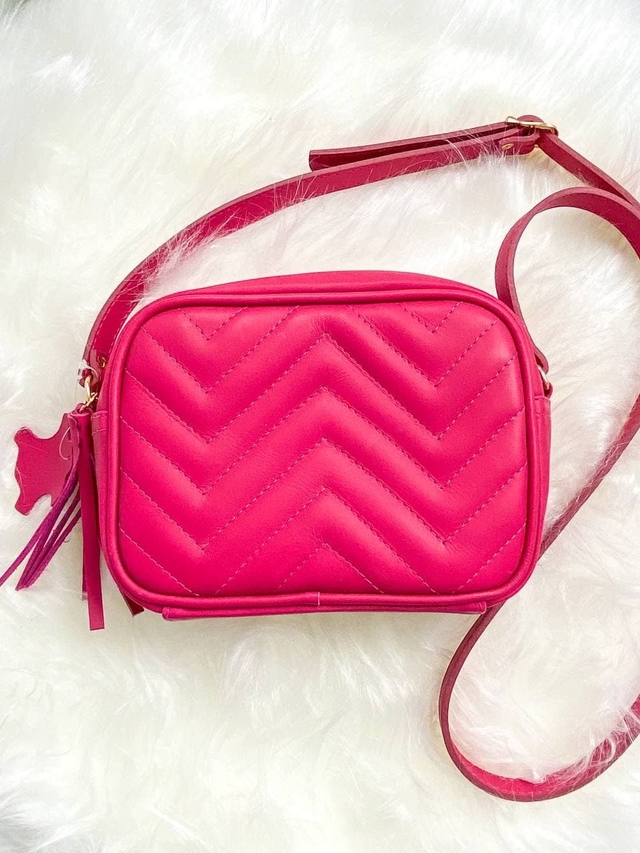 quilted pink bolsa