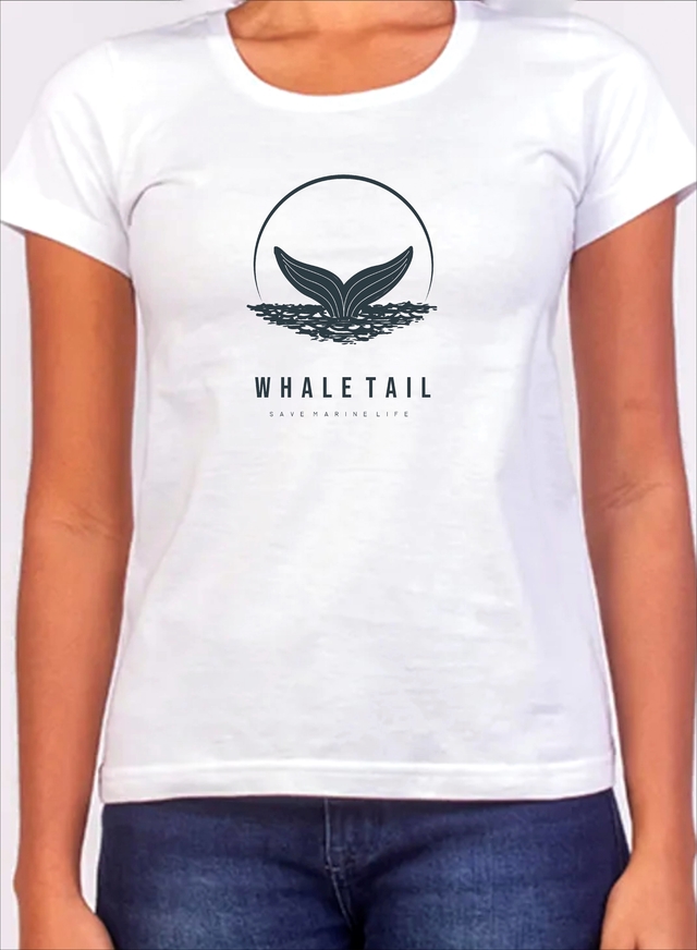 whale logo t shirt