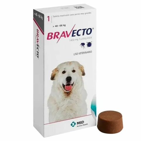 Antipulgas Y Garrapatas Bravecto Para Perros 20 A 40 Kg