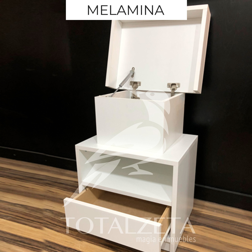 Mesa de Luz TOW con Cajón Oculto 1 Cajón Espacio