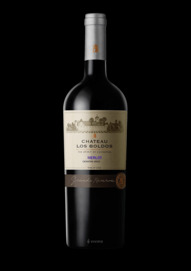 VINHO TINTO CHATEAU LOS BOLDOS GRANDE RESERVA MERLOT 2017