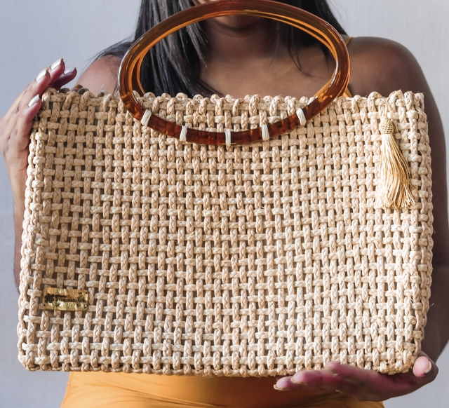 straw bolsa with bamboo handles