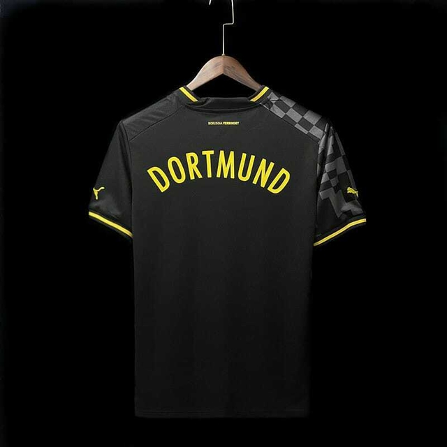 Camisa Reserva Do Borussia Dortmund Puma Preta Ii Away