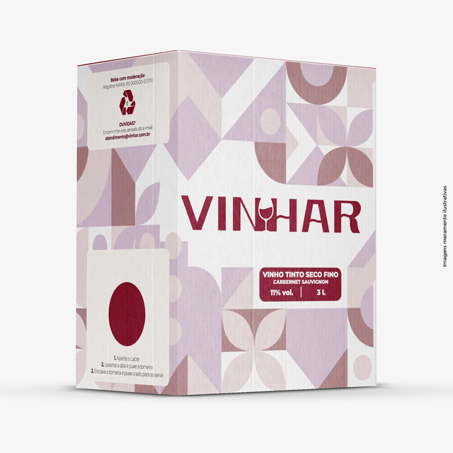 Vinho Tinto Seco Fino Bag In Box L Vinhar