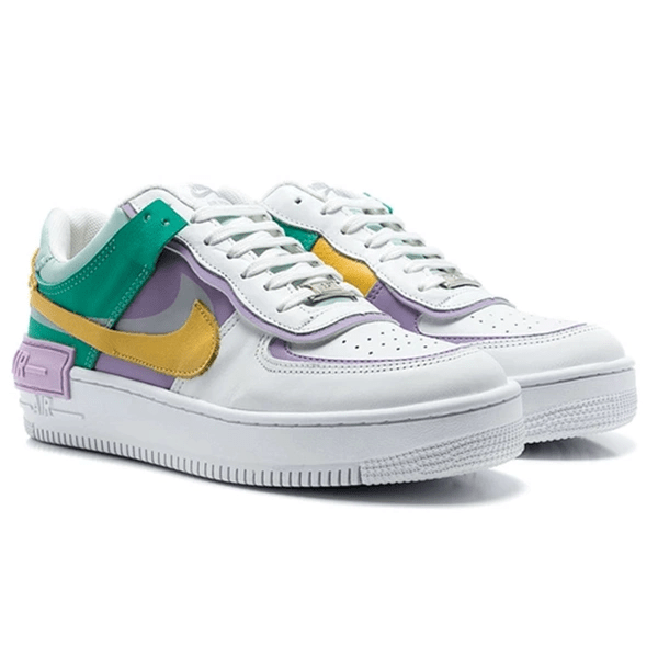 nike air force 1 shadow yellow and purple