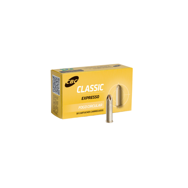 Munição CBC .22 LR HUNTER SUBSÔNICA CHPO 40GR CX/50