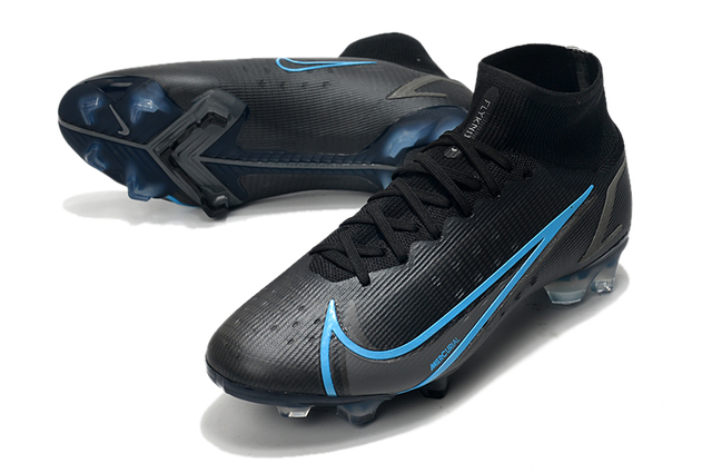 nike mercurial superfly blue and black