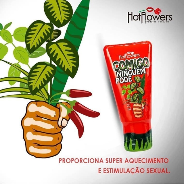 COMIGO NINGUÉM PODE- Possui óleo essencial de canela que tem propriedades  afrodisíacas e estimulante - HOT FLOWERS