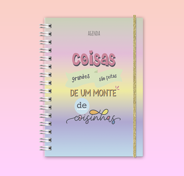 AGENDA PERMANENTE GRANDE o KAWAII - COISAS BEM LEGAIS