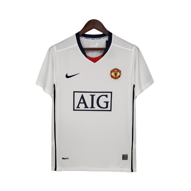 Camisa Manchester United Ii Retr Torcedor Masculina Branca