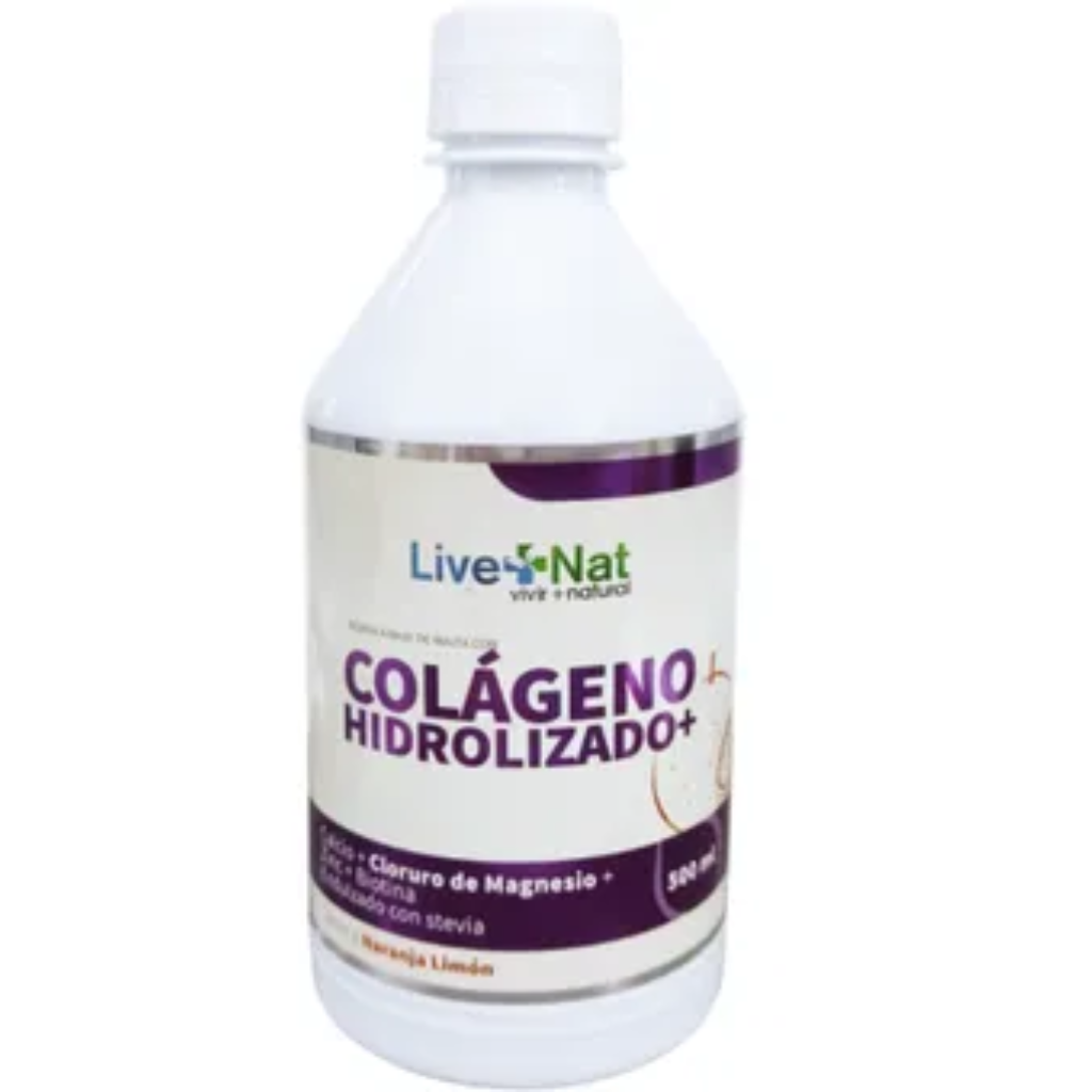 Colágeno Hidrolizado Cloruro de Magnesio 500ml Live Nat