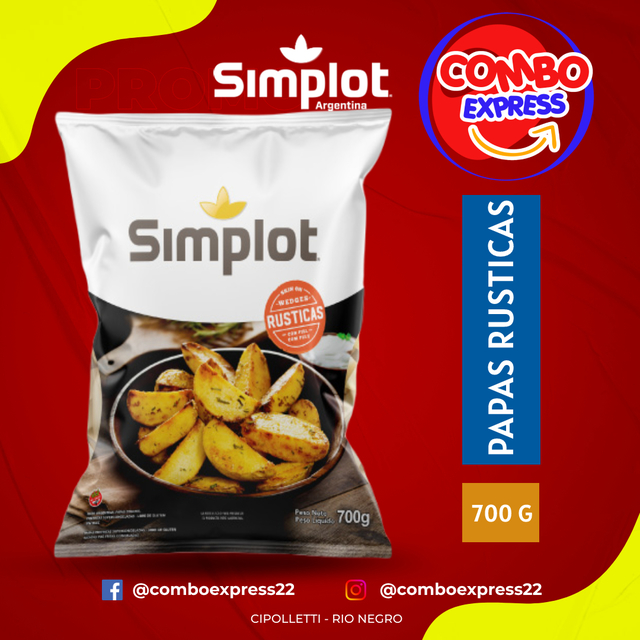 Papas Fritas Rusticas Simplot G Combo Express