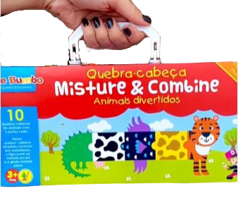 Quebra-Cabeça Misture e Combine Animais Divertidos