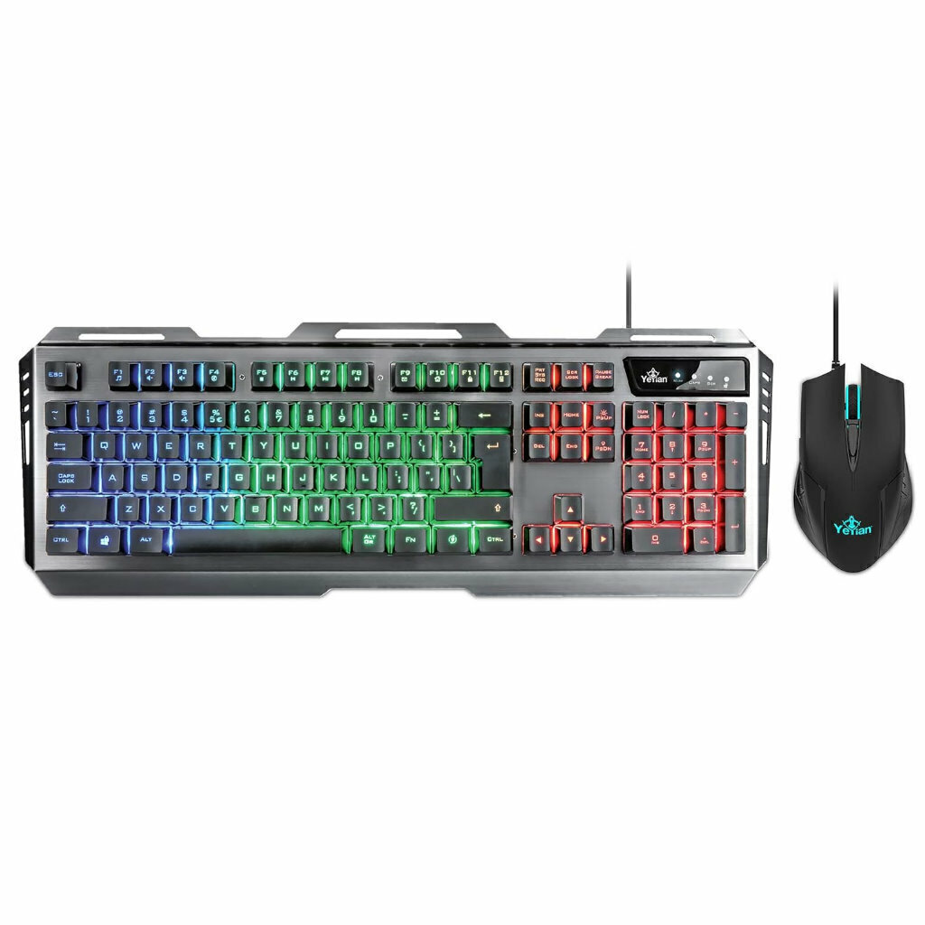 Kit Teclado Y Mouse Alambrico Gamer Yeyian Phoenix Ykp