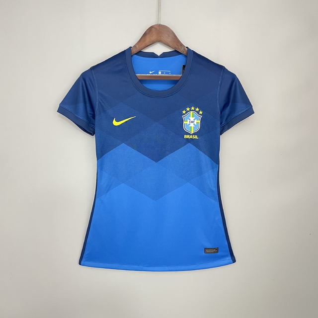 Física Aplicar granja Camisa Brasil Reserva 20/21 Torcedor Nike Feminina