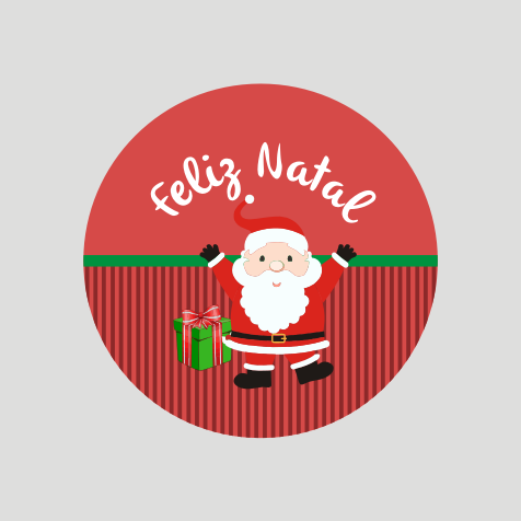 Adesivo Feliz Natal - Vermelho - Comprar em Tk Design