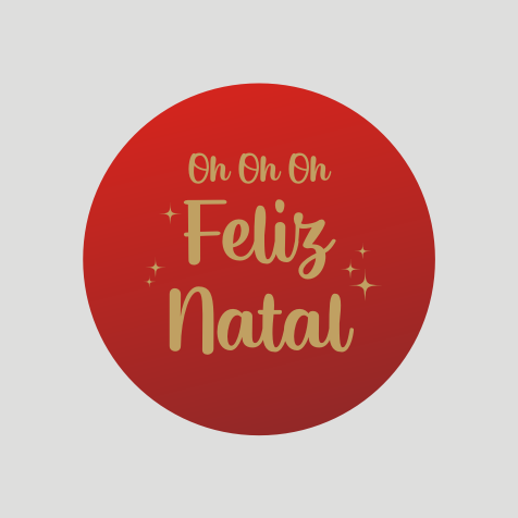 Adesivo Feliz Natal - Vermelho - Comprar em Tk Design