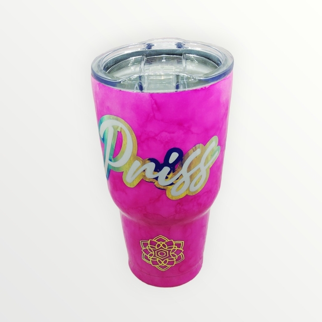 Vaso rosa tipo Yeti 30oz personalizado