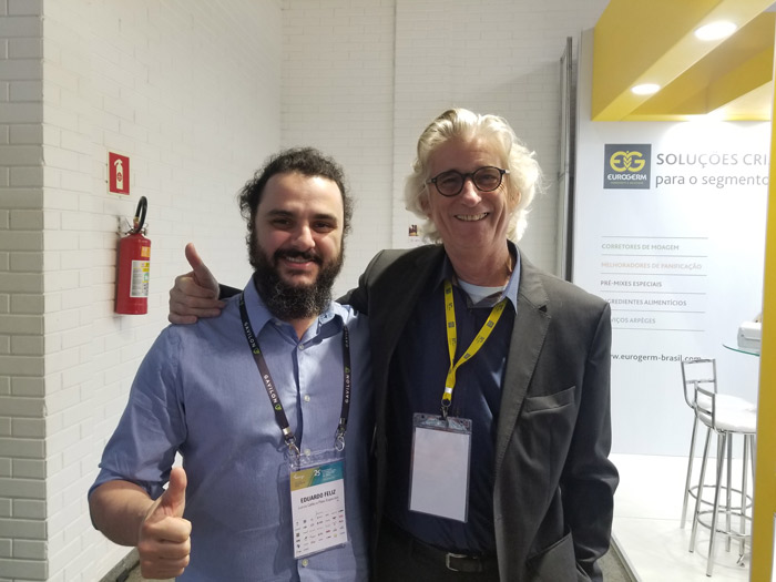 Eduardo Freire e Michel Suas do San Francisco Baking Institute, no Brasil