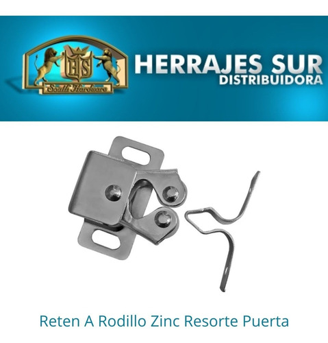 Retén A Rodillo Tope Puerta Mueble Zincado Reforzado X 100 Unidades