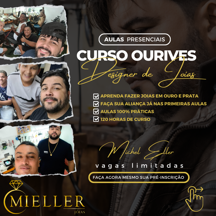 Curso de Ourives em Niterói RJ Curso de Joalheiro Curso de Joias