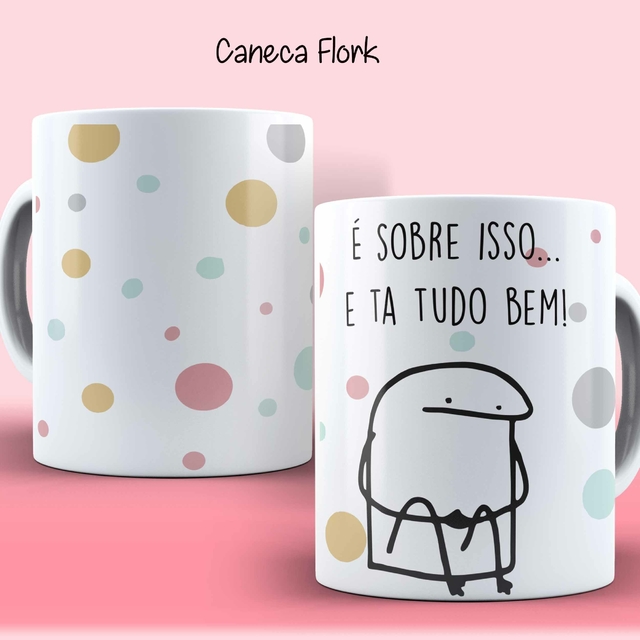 Caneca Meme Flork Dialogo