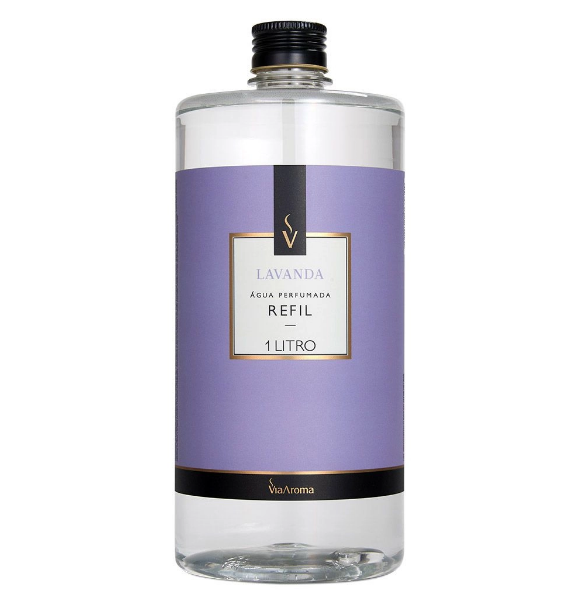 Refil para Água Perfumada Lavanda Via Aroma 1l