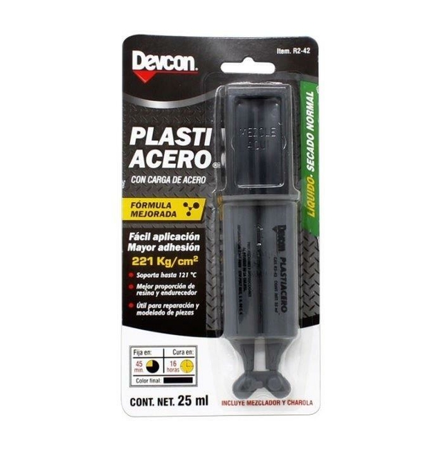 PLASTIACERO EN JERINGA NEGRO 45 MINUTOS MOD R2 42 DEVCON