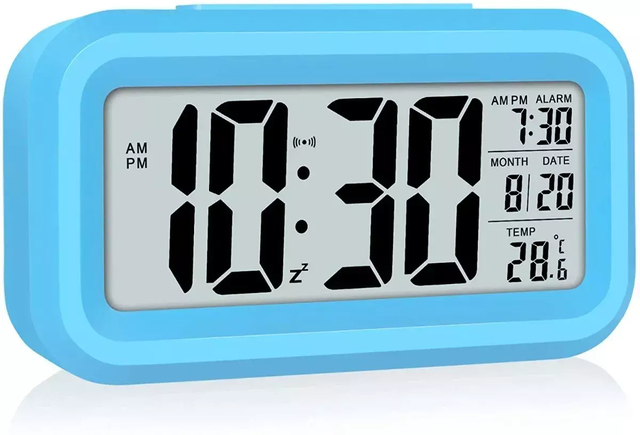 Aterrador Descomponer Diez años Reloj Alarma Despertador Digital Lcd Iluminado + Temperatura