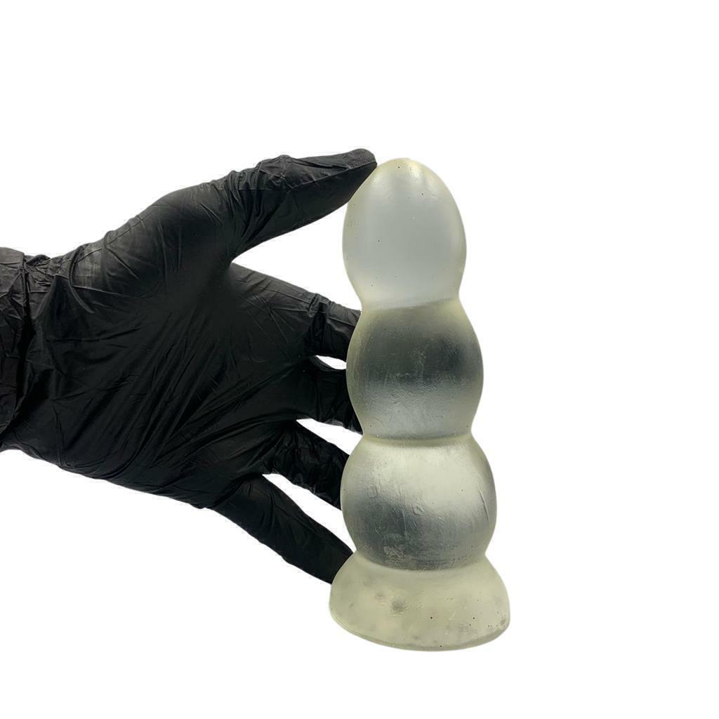 Plug Anal Silicone Escalonado Pompoarismo Transparente