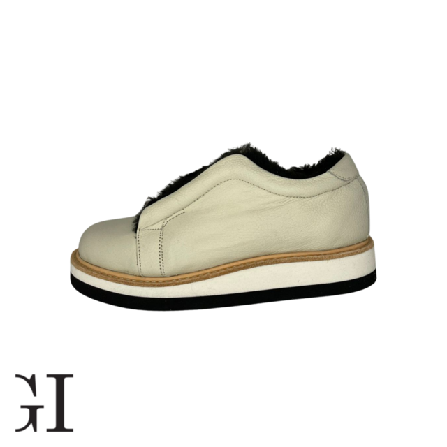 sólido Opaco Continuar Zapatillas color hueso - Comprar en Gemelli Shoes