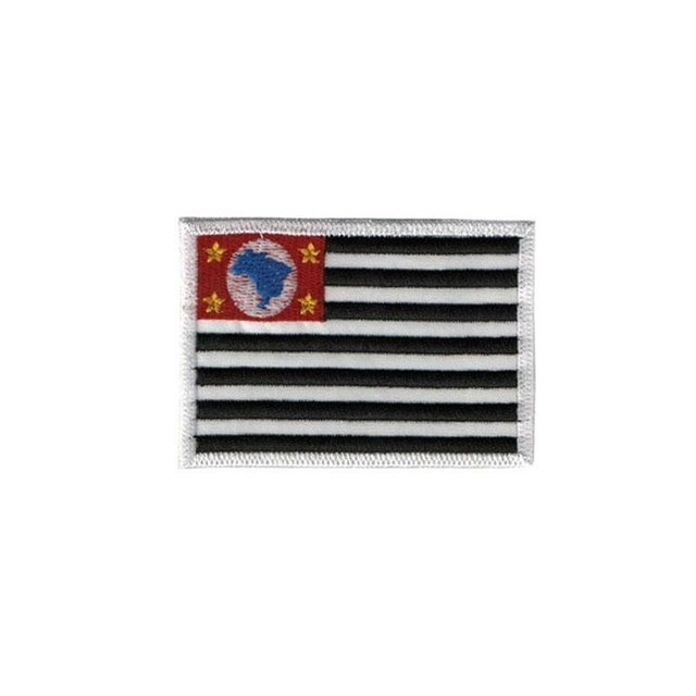 Bordado Termocolante Bandeira De São Paulo C 01 Atacado Militar