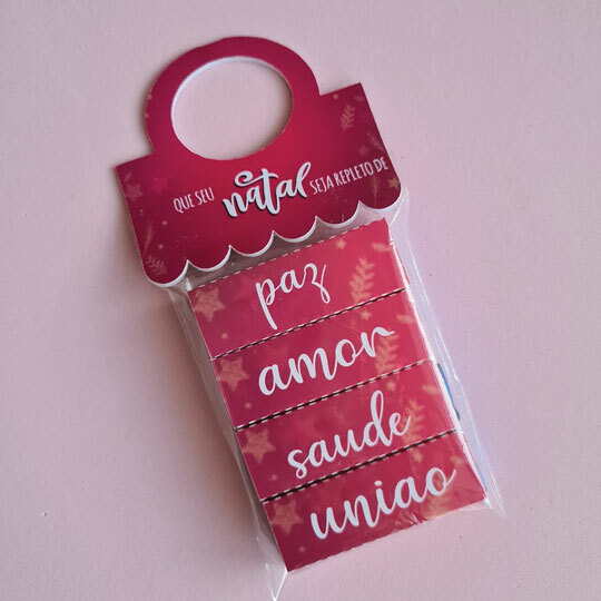 Porta Bis com 4 Bis Natal Personalizado