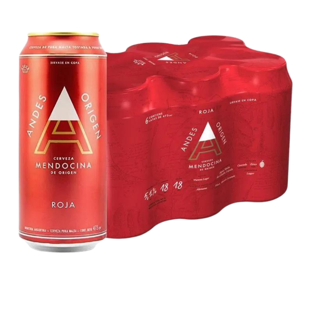 Cerveza Andes Origen Roja Lata X Cc Six Pack