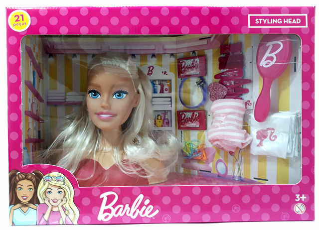 Boneca Barbie® Busto Para Pentear e Maquiar - Seu Empório Mix