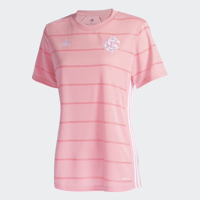 Camisa Internacional Outubro Rosa 21/22 - Adidas - Feminina Baby Look