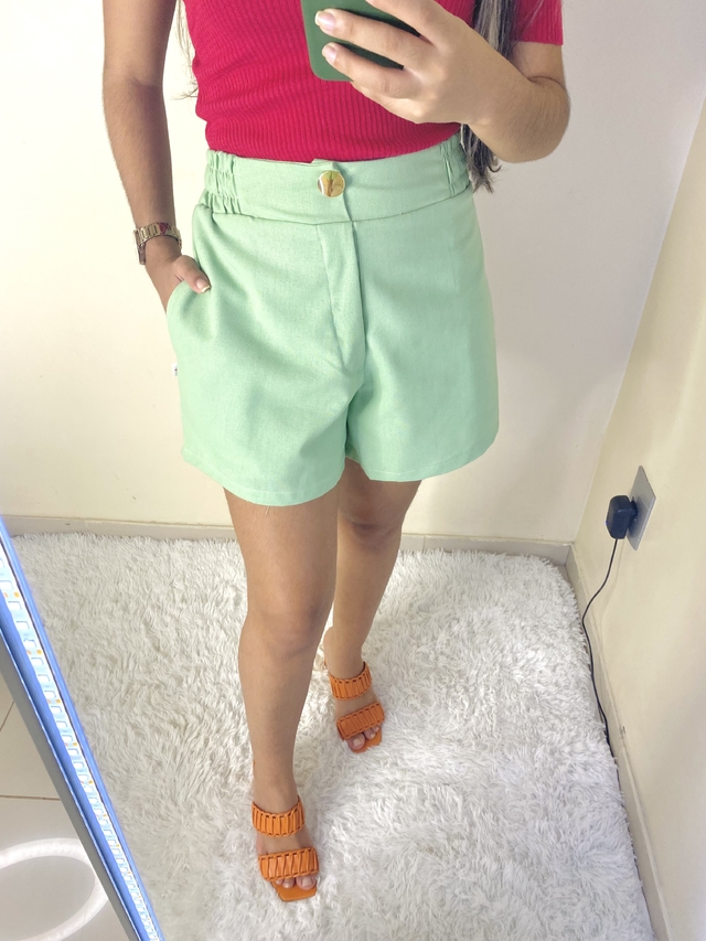 Won't Be Long Kelly Green Paperbag Shorts – Shop the Mint